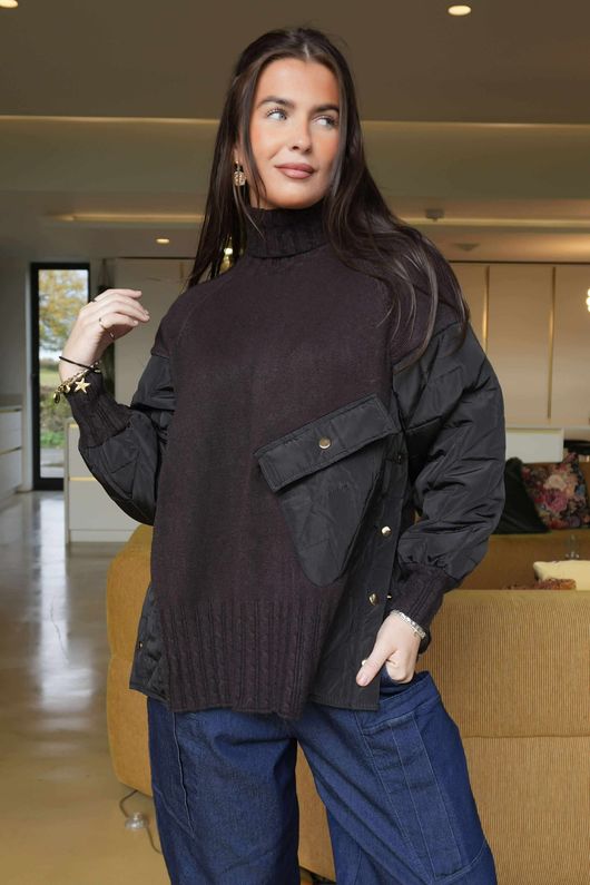 Glencoe Quilt & Knit Black  /4/13=